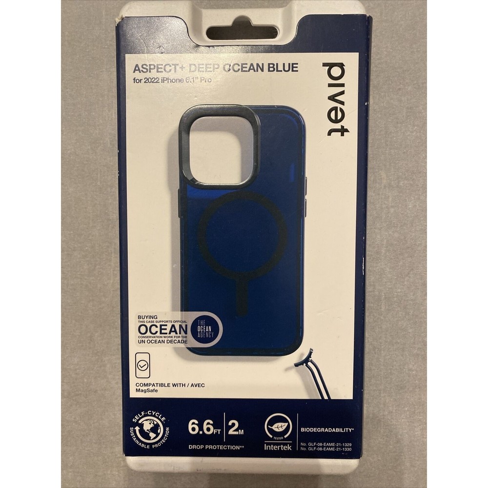 Pivet Apple iPhone 14 Pro‎ Aspect Case with MagSafe - Deep Ocean Blue
